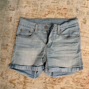 Levi's Light Blue Denim Jean Shorts